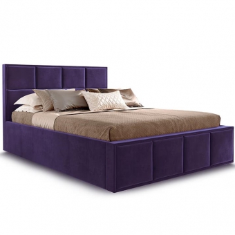 Кровать двухспальная "Октавия" Мора фиолетовый 140
